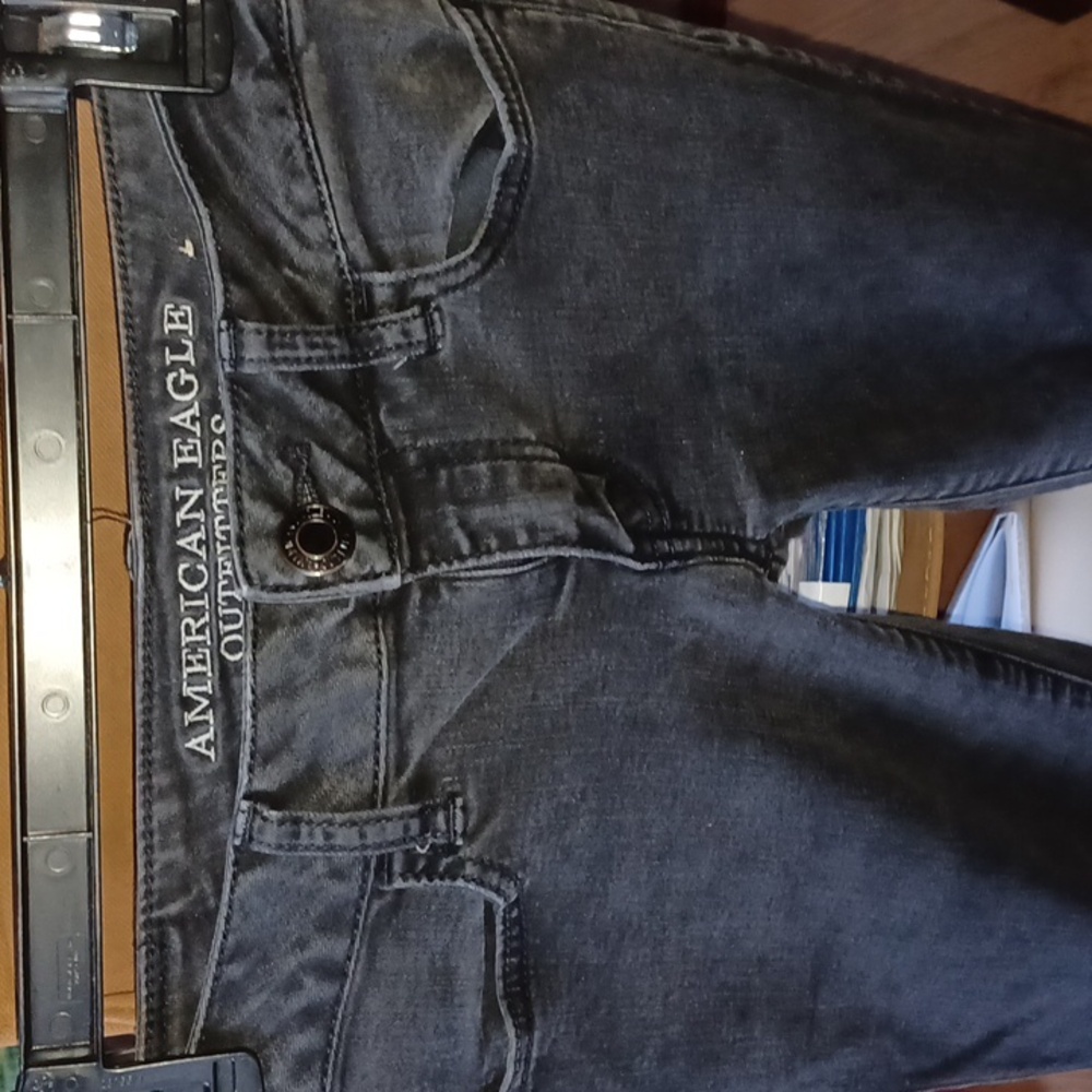 American Eagle jeggings Blk superstretch Sz 0